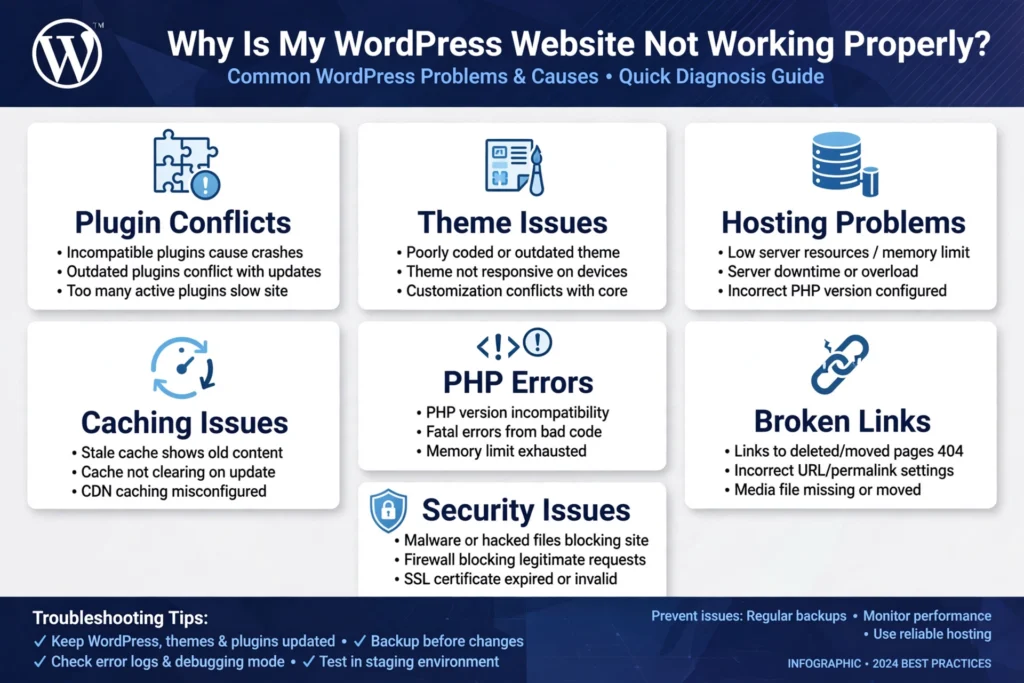 wordpress website troubleshooting