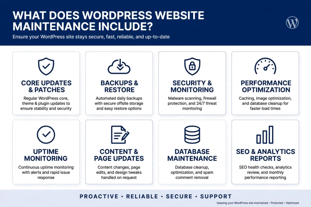wordpress website maintenance